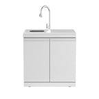 Double-Door Storage Cabinet with Sink Module