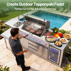 2-in-1 Reversible Cast Iron Griddle for Grill