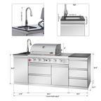 SERA-B Series Outdoor Modular Kitchen – All-in-One Backyard Cooking System