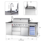 SERA-B Series Outdoor Modular Kitchen – All-in-One Backyard Cooking System