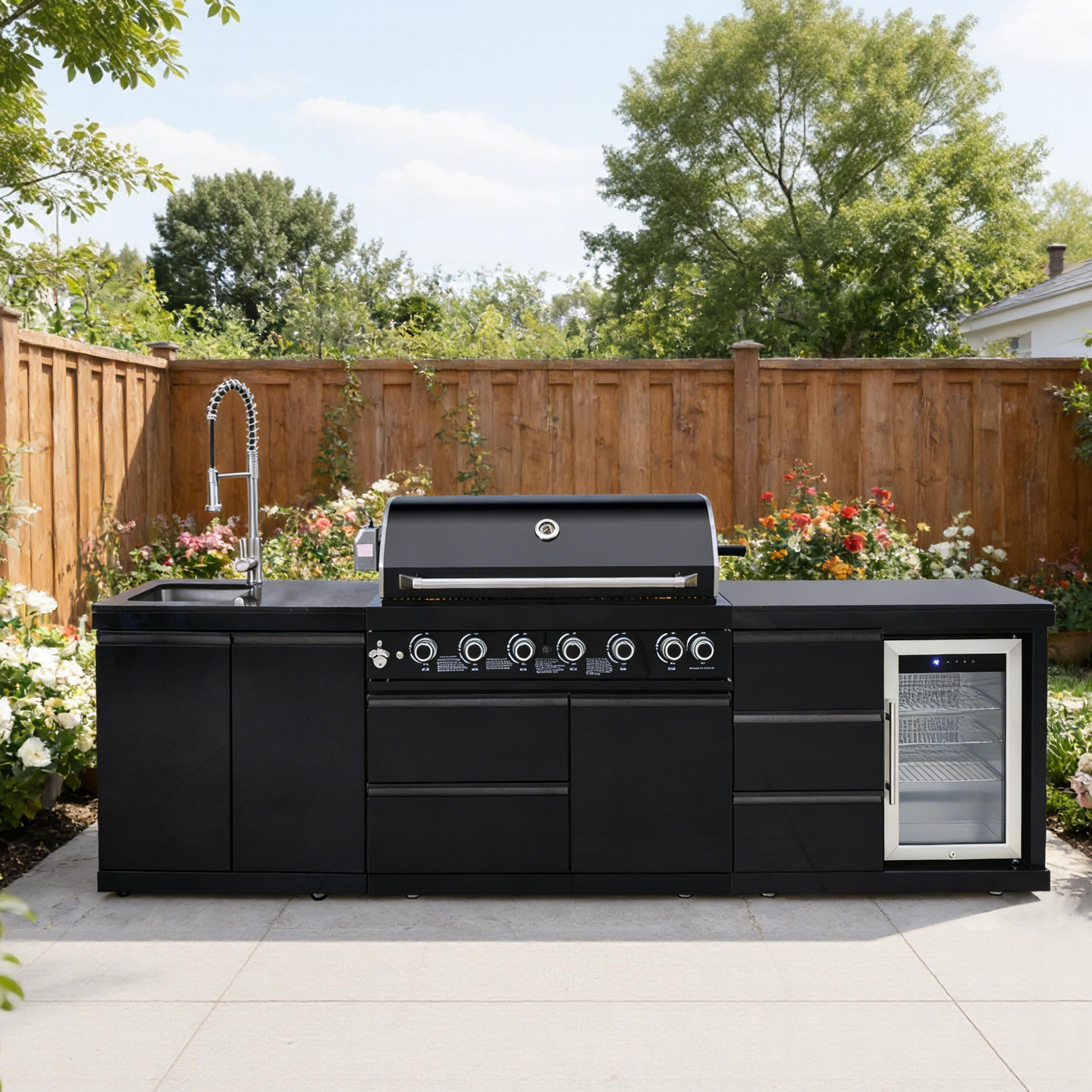 SERA-B Series Outdoor Modular Kitchen – All-in-One Backyard Cooking System