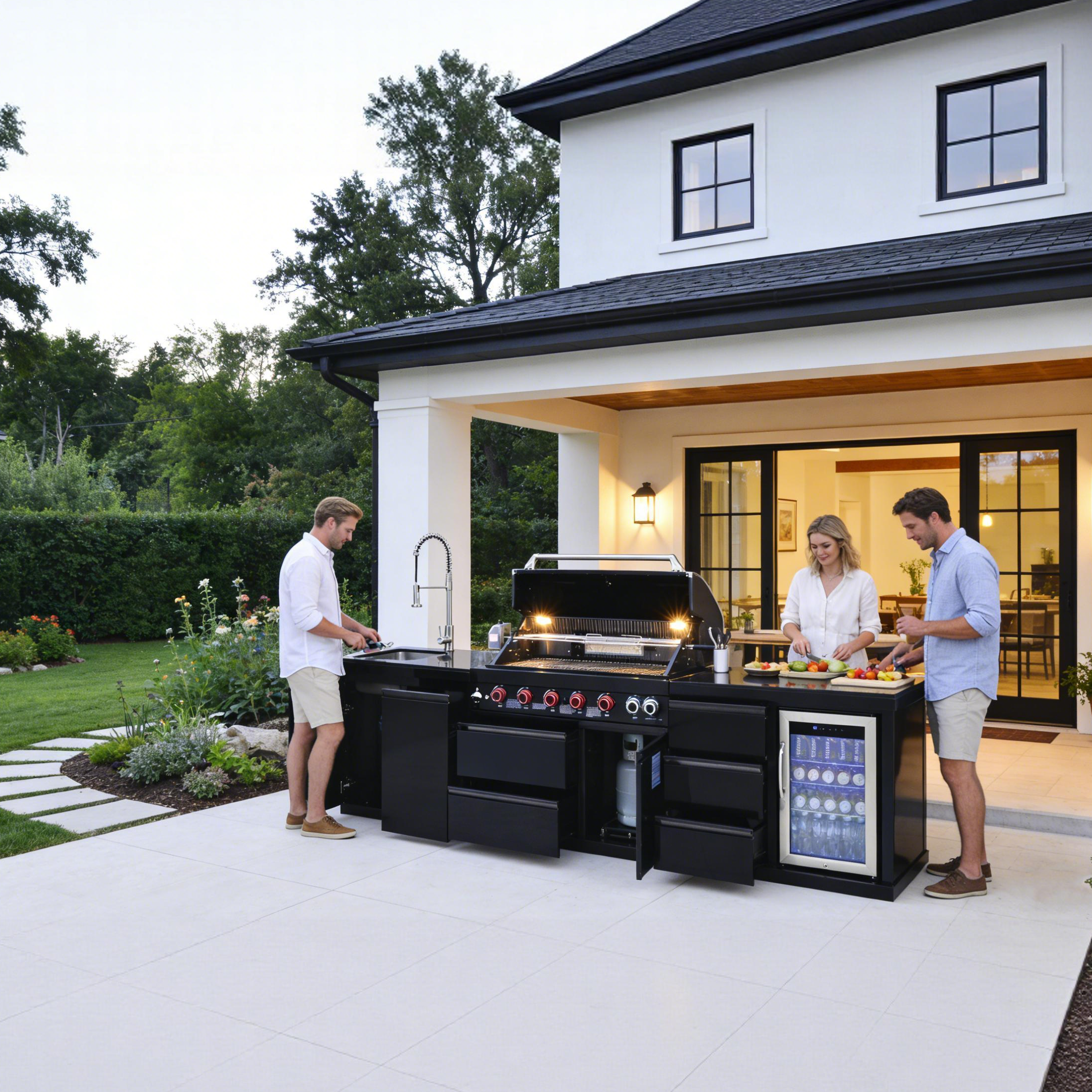 SERA-B Series Outdoor Modular Kitchen – All-in-One Backyard Cooking System