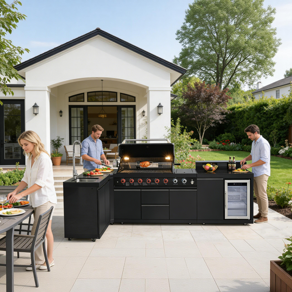 SERA-B Series Outdoor Modular Kitchen – All-in-One Backyard Cooking System