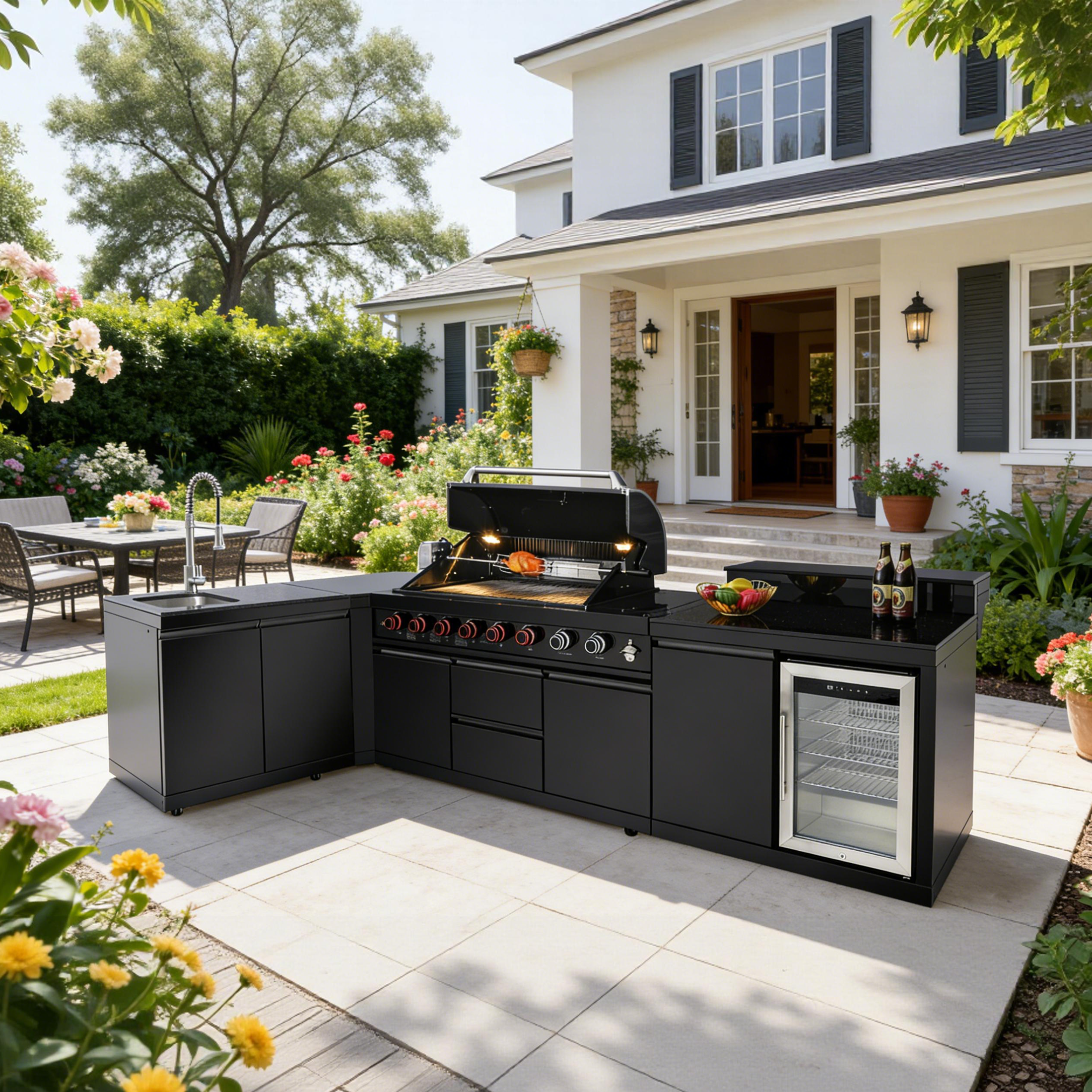 SERA-B Series Outdoor Modular Kitchen – All-in-One Backyard Cooking System