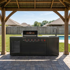SERA-C Compact and Stylish Outdoor Modular Kitchen Set All-in-One Backyard Cooking System