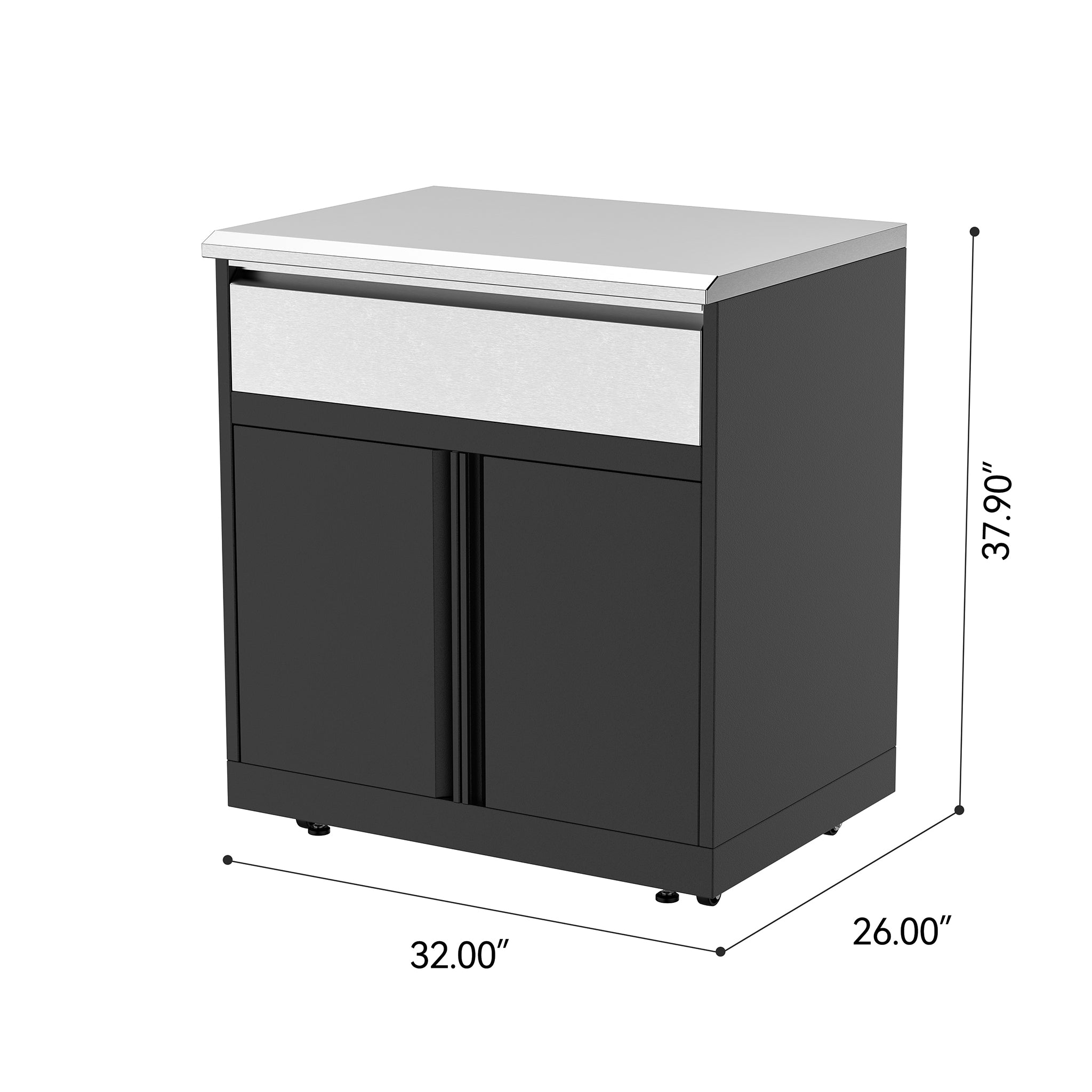 Vestivium Sera Series Outdoor Kitchen Island with Built - in Grill, Sink,Pizza Oven