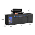 SERA Series Outdoor Modular Kitchen SC26-1 - Black