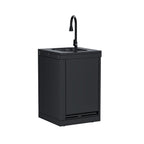 Single-Door Sink Cabinet with Hidden Table Module