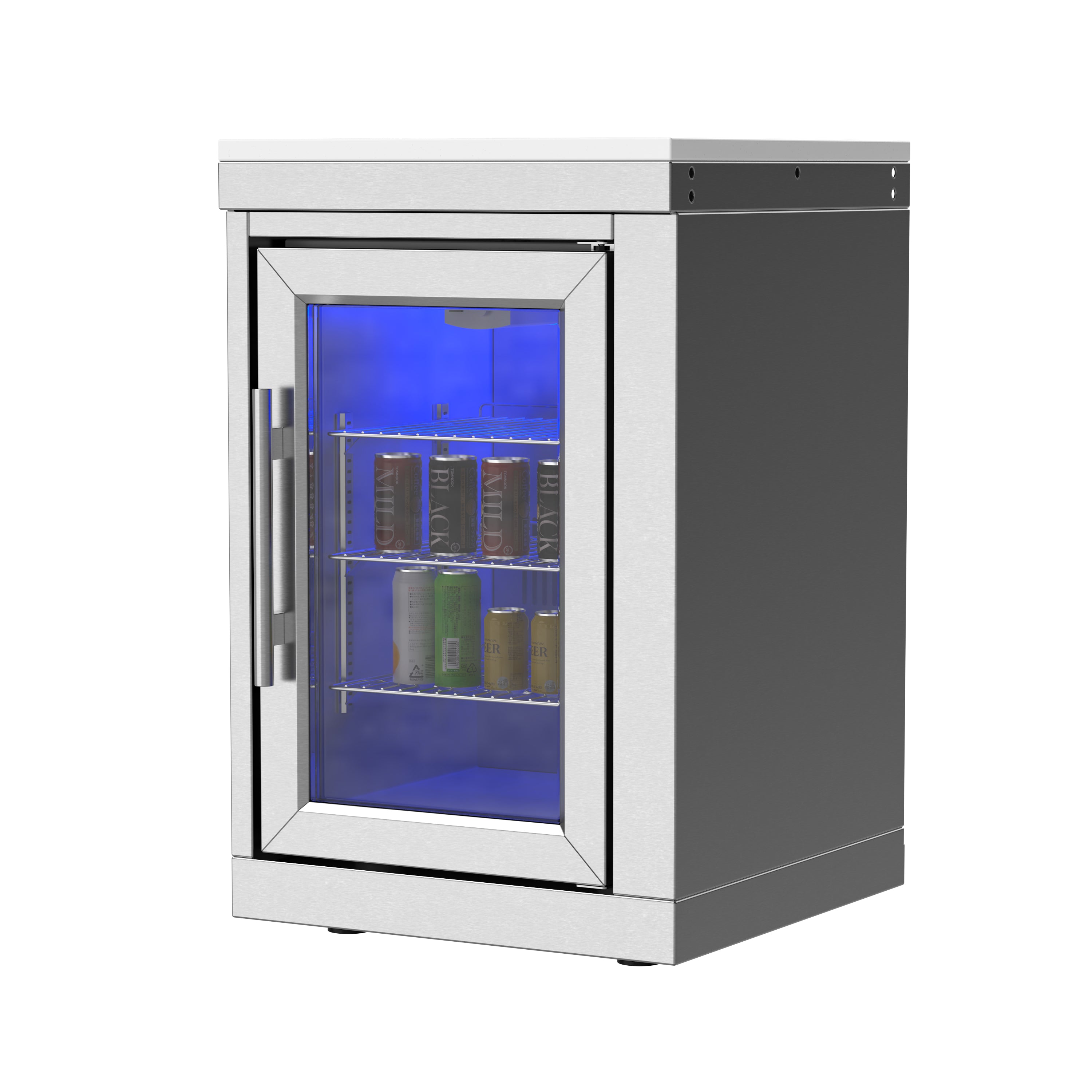 VESTIVIUM 68L Outdoor Single Door Refrigerator Cabinet