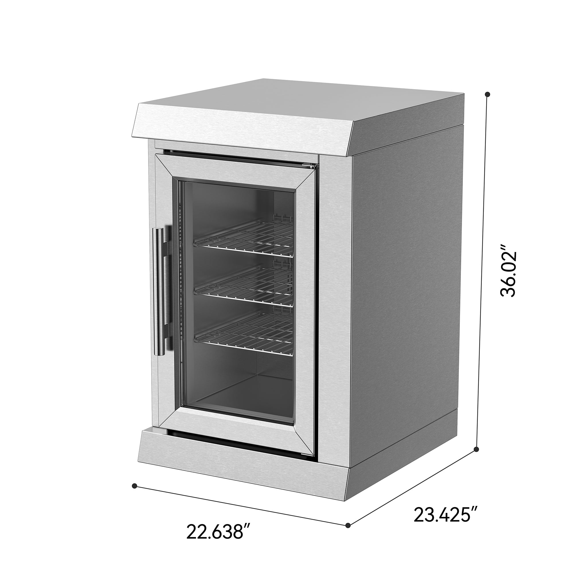 Vestivium Sera Series Outdoor Kitchen Island with Built - in Grill, Sink & Refrigerator
