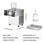 VESTIVIUM Snowflake Ice Maker | Liquid-to-Snow Frozen Dessert Machine