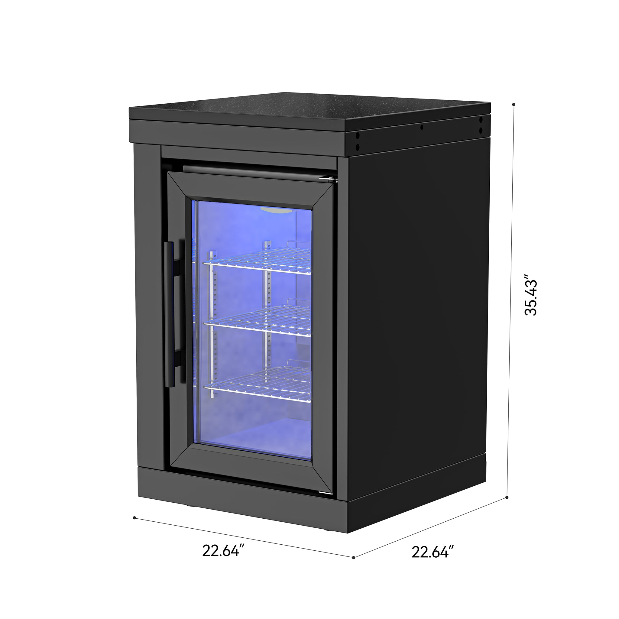 Vestivium Sera Series Outdoor Kitchen Island with Built - in Grill, Sink