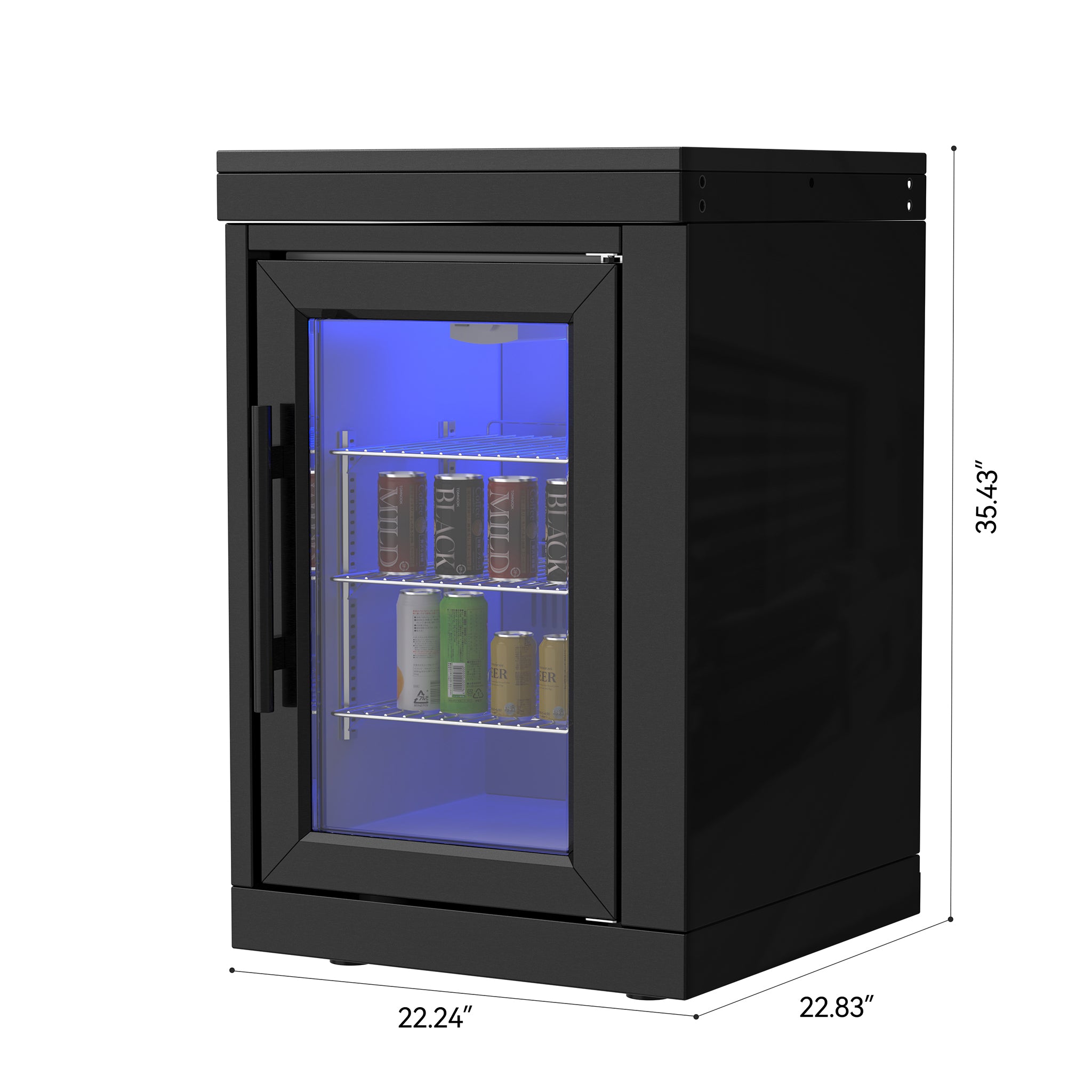 Vestivium Sera Series Outdoor Kitchen Island Black