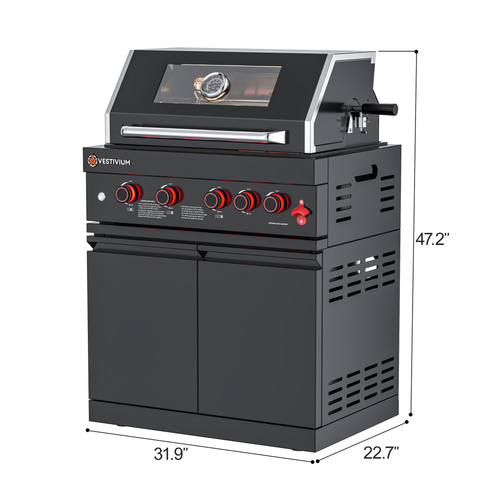 63700 BTU Outdoor Kitchen Grill Island