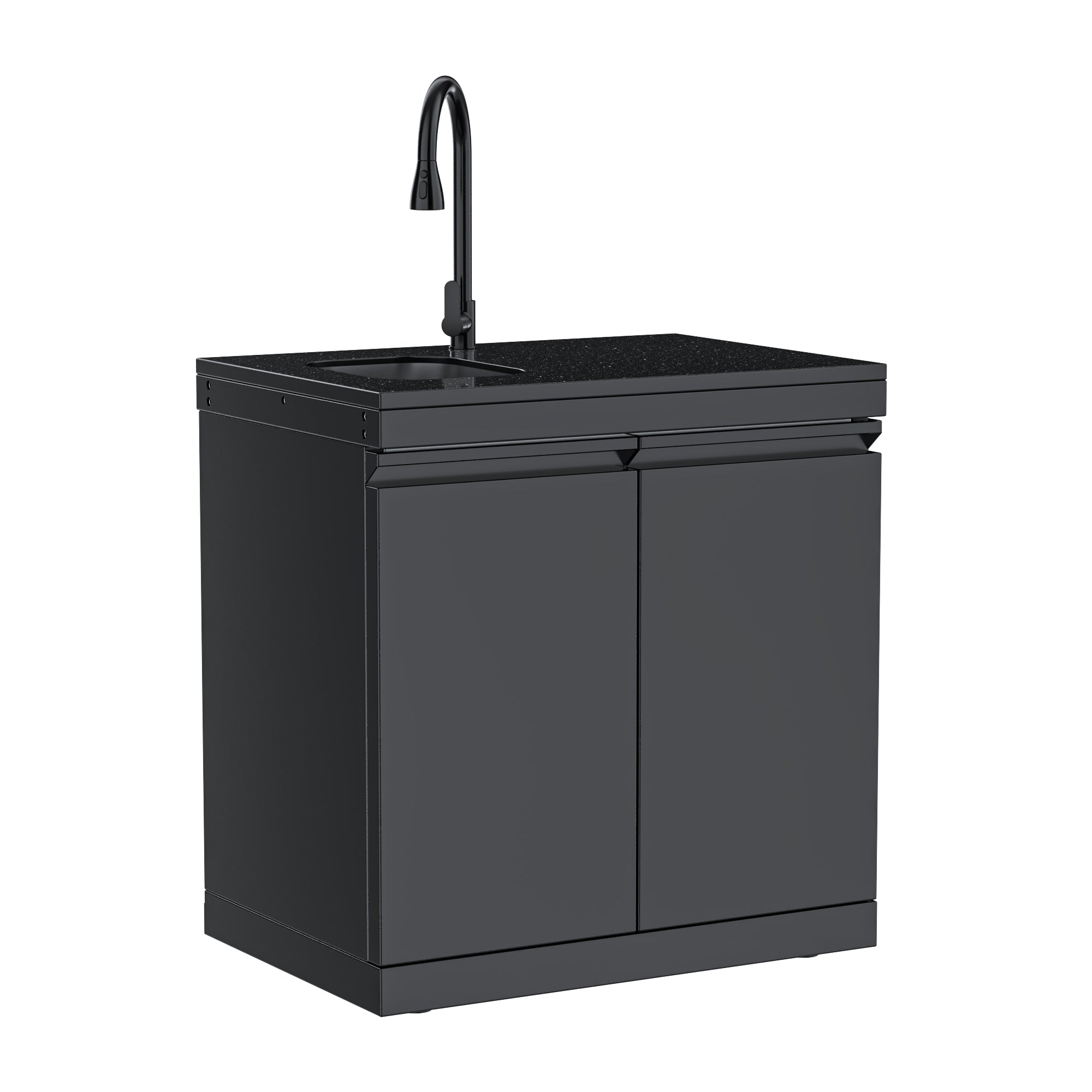 Double-Door Storage Cabinet with Sink Module