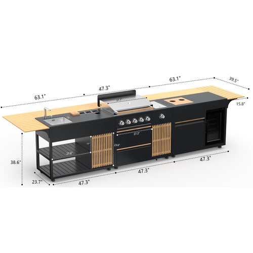 AEVA Series Set Outdoor Kitchen — Elegant, Premium Outdoor Living