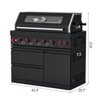 87900 BTU Outdoor Kitchen Grill Island