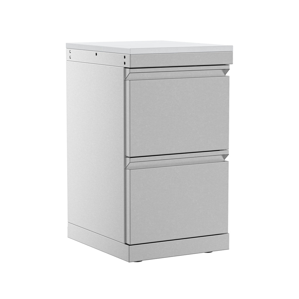 Stainless Steel Double Drawer Dabinet