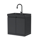 Double-Door Storage Cabinet with Sink Module