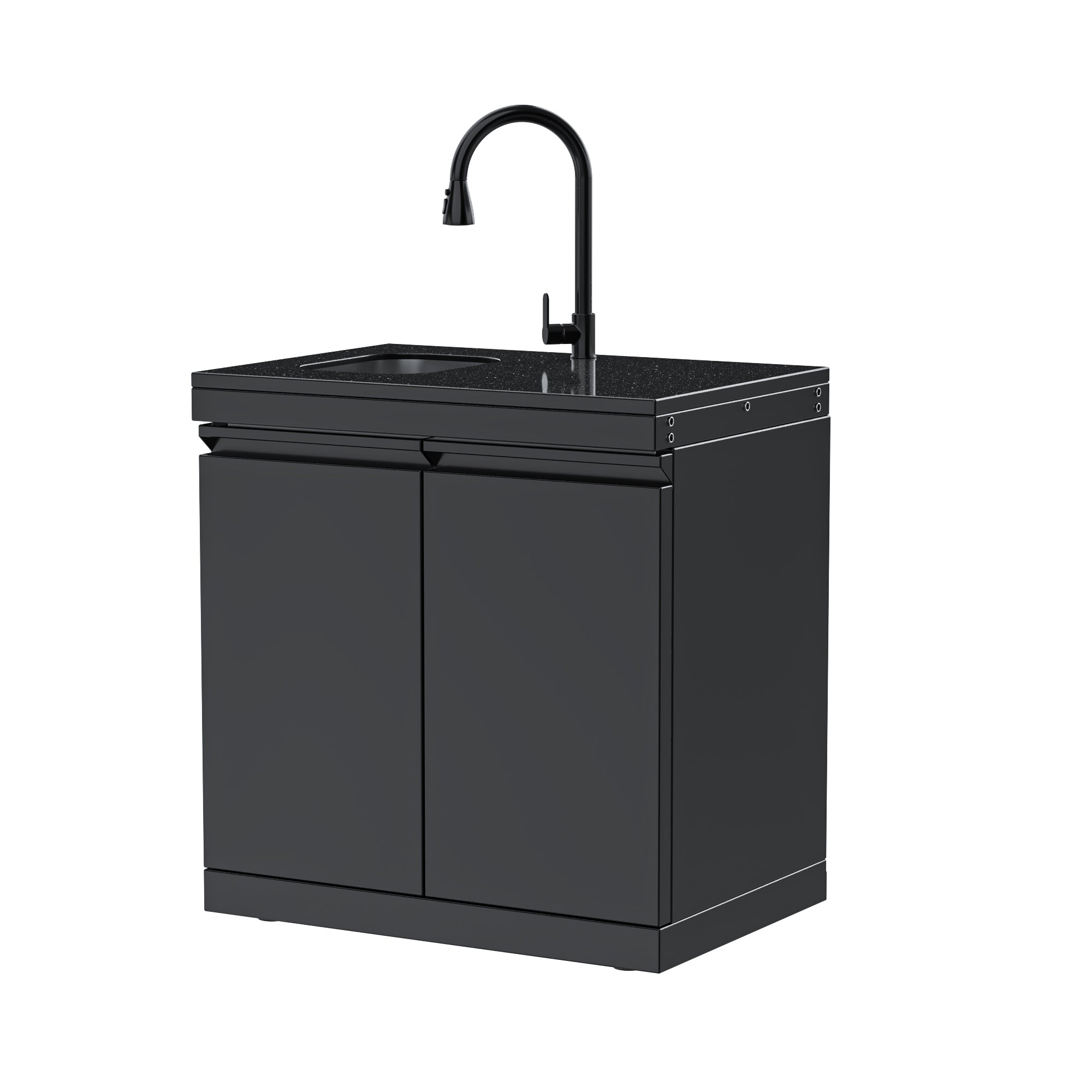 Double-Door Storage Cabinet with Sink Module