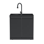 Double-Door Storage Cabinet with Sink Module