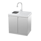 Double-Door Storage Cabinet with Sink Module