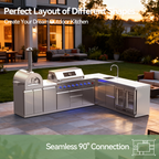 VESTIVIUM 90° Corner Cabinet for Sera Series Outdoor Kitchen