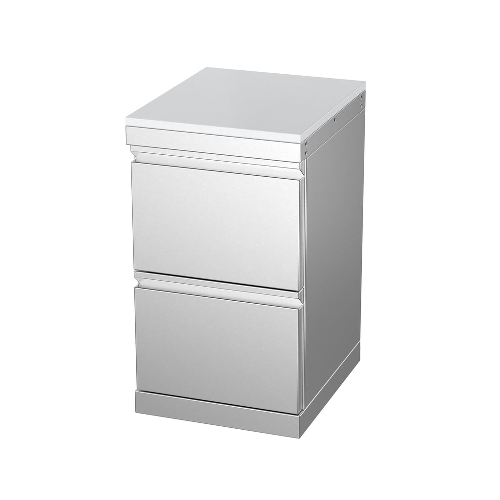 Stainless Steel Double Drawer Dabinet