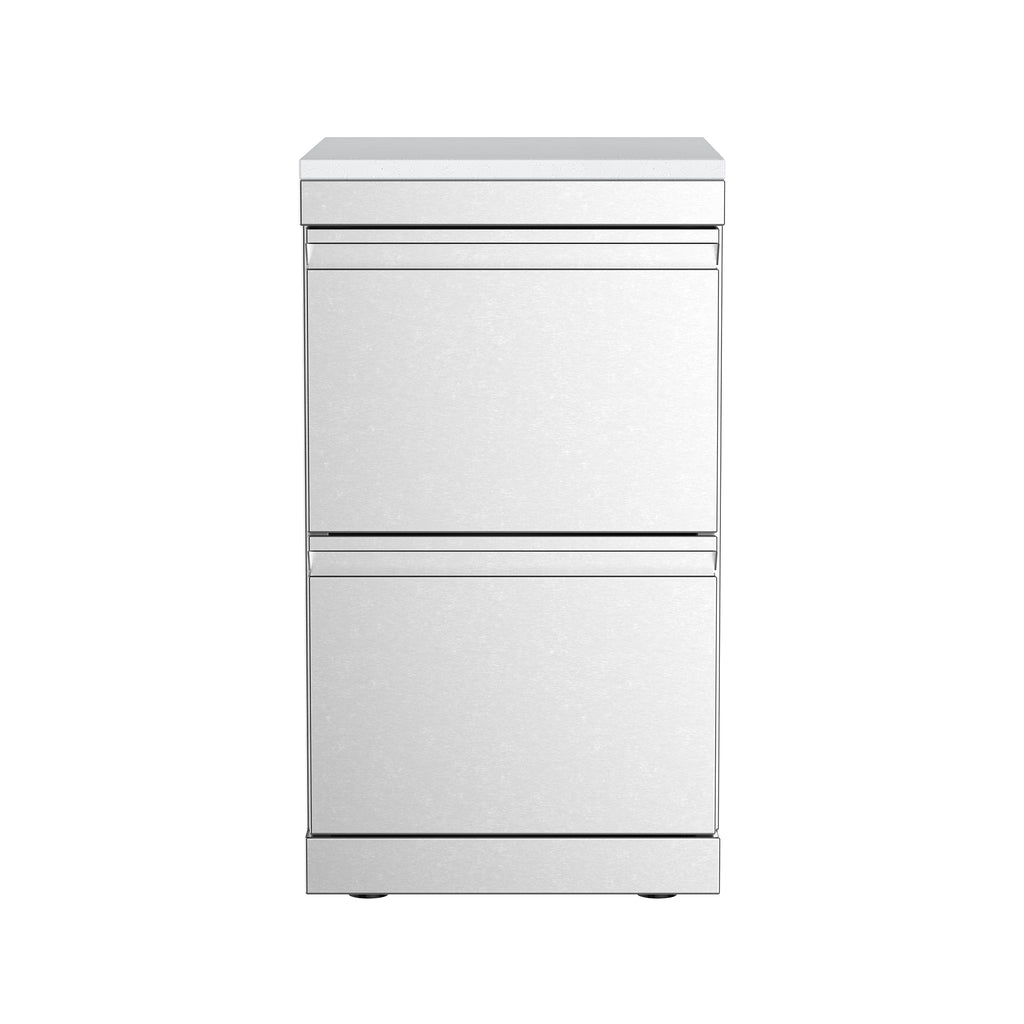 Stainless Steel Double Drawer Dabinet