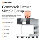 VESTIVIUM Snowflake Ice Maker | Liquid-to-Snow Frozen Dessert Machine