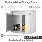 VESTIVIUM Stainless Steel Storage Cabinet - Double Door