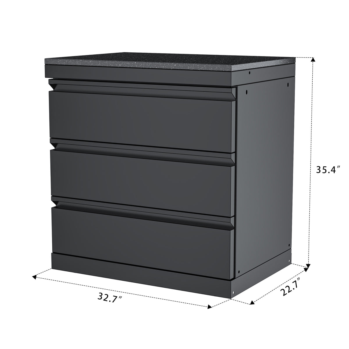 Three-Drawer Storage Cabinet Module