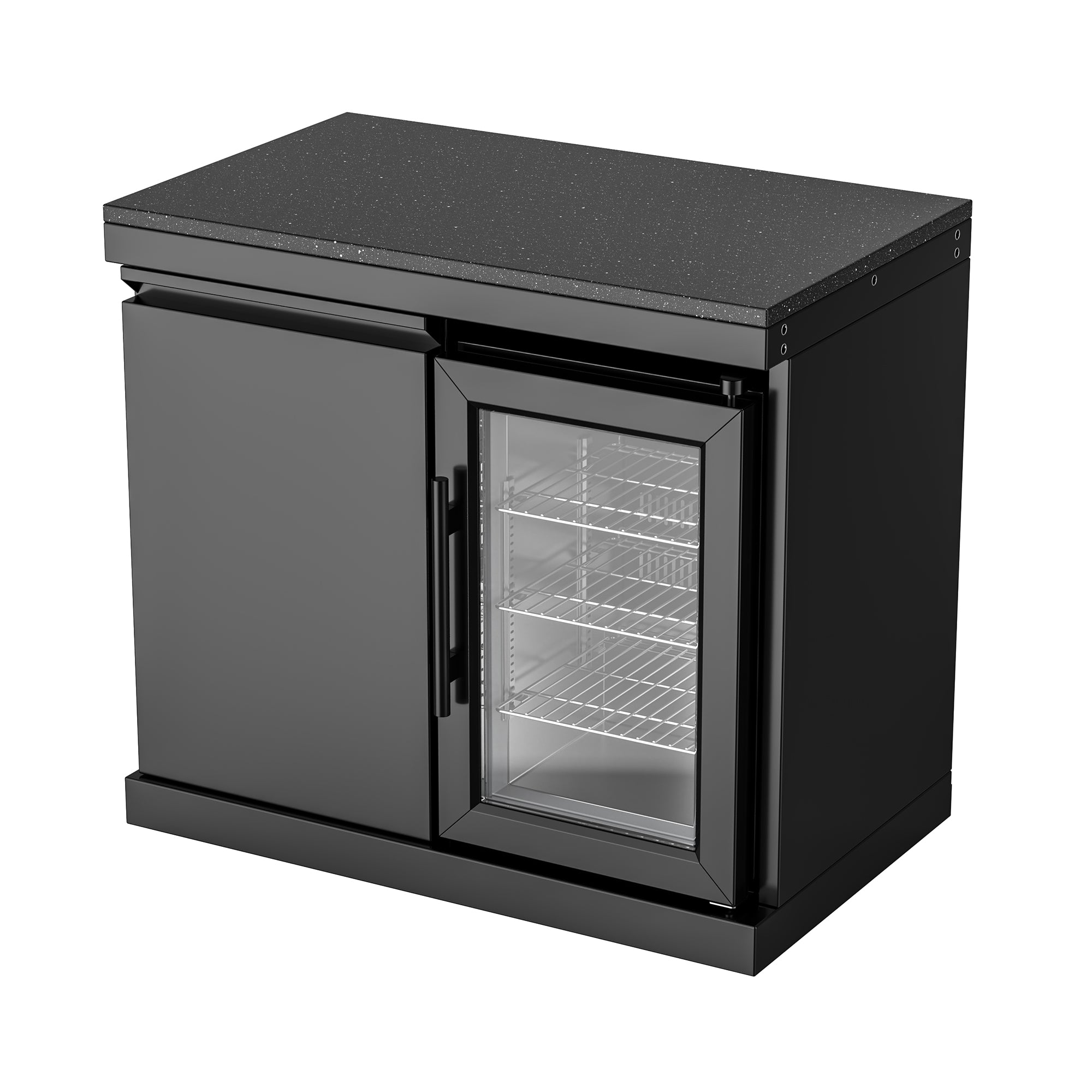 Combo Storage and Refrigerator Cabinet