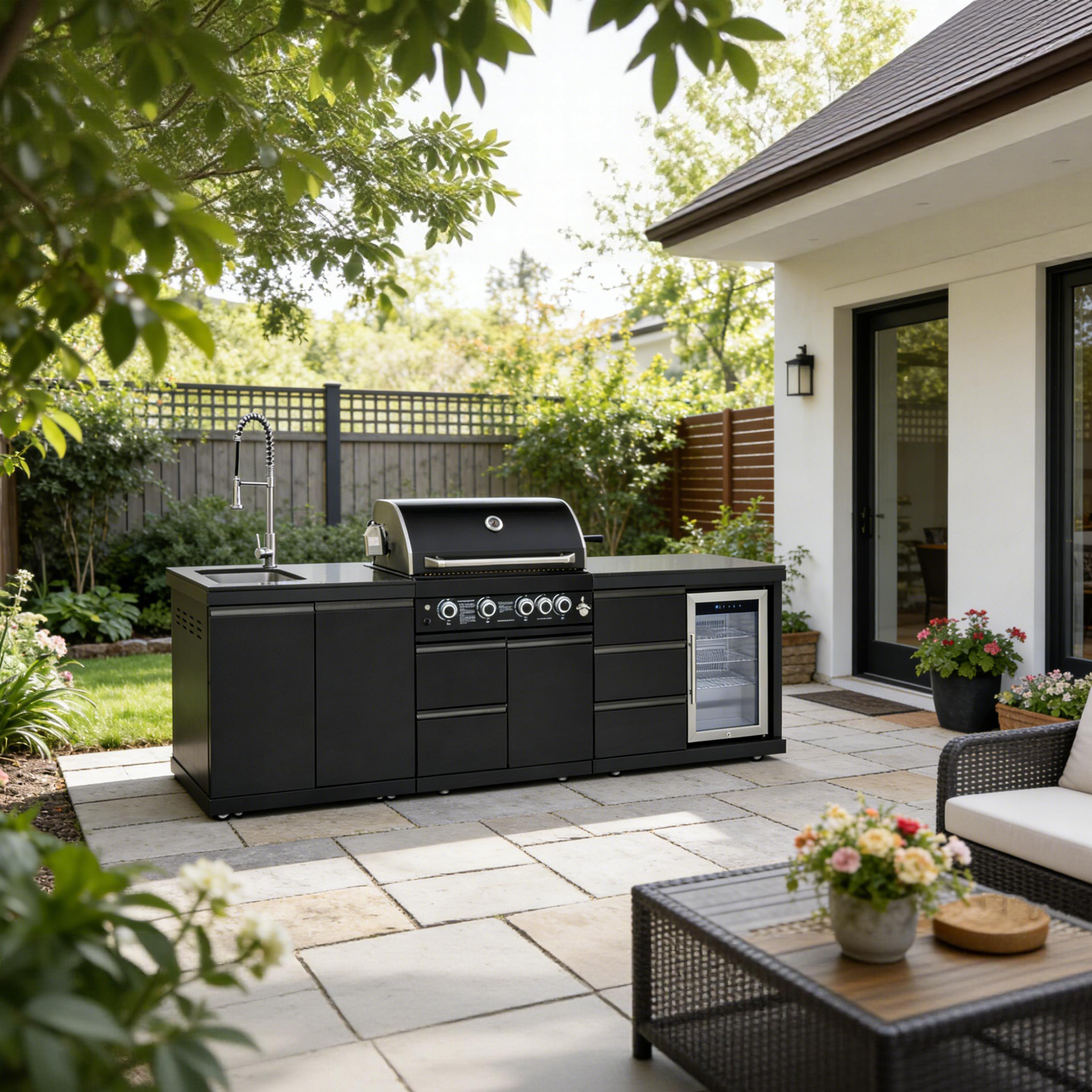 SERA-B Series Outdoor Modular Kitchen – All-in-One Backyard Cooking System