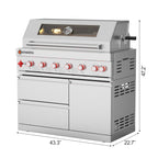 87900 BTU Outdoor Kitchen Grill Island
