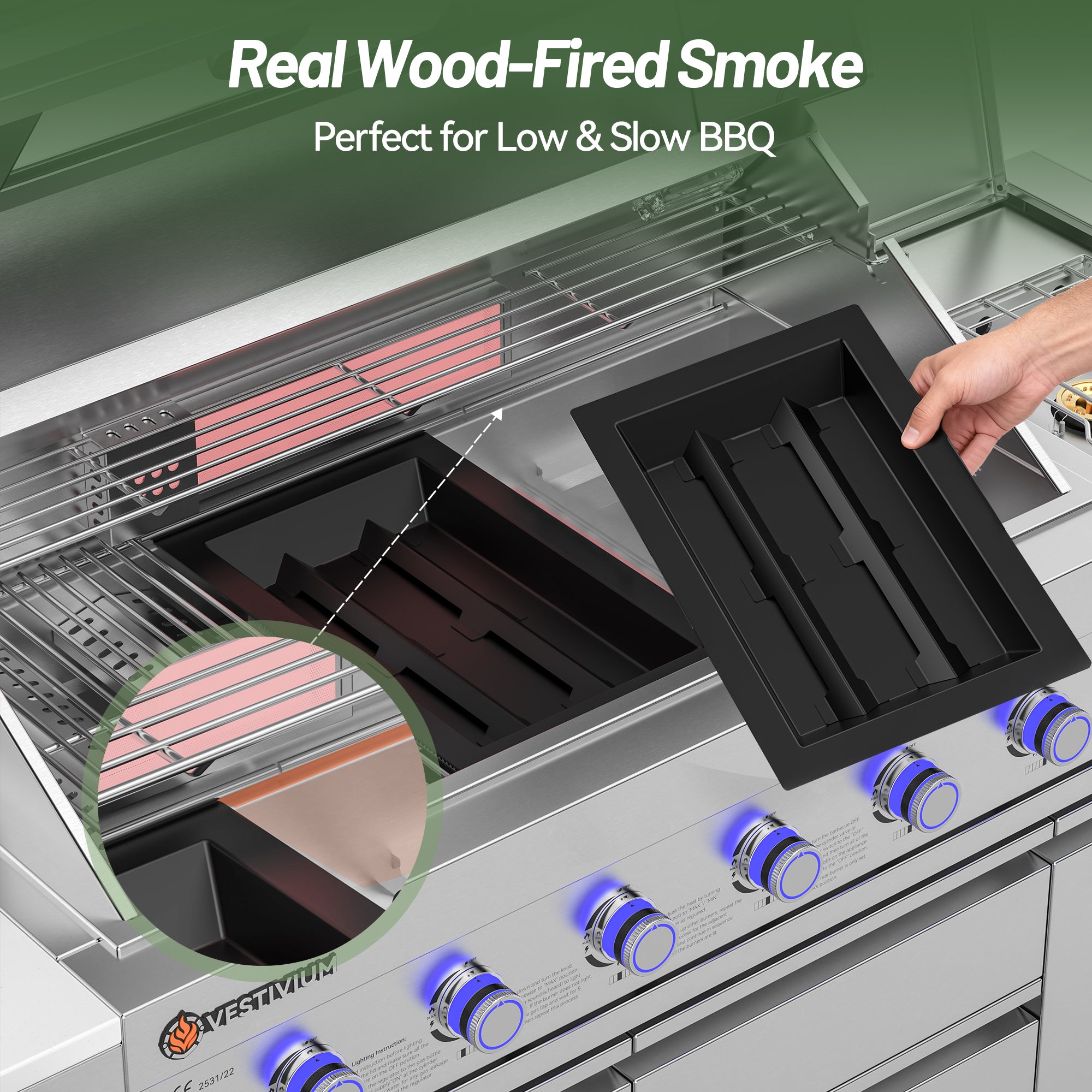 2-Pack Charcoal Tray for V-SERA Series Grill