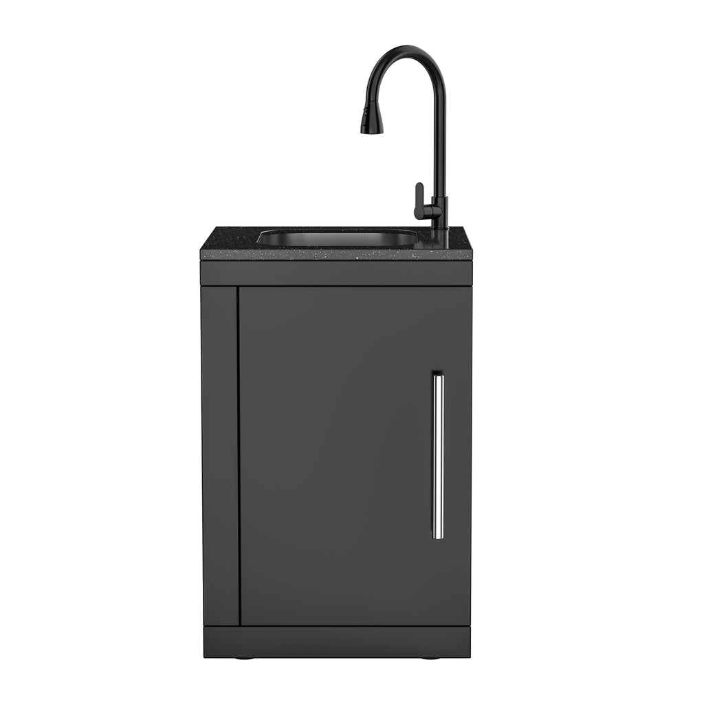 Single-Door Storage Cabinet with Sink Module