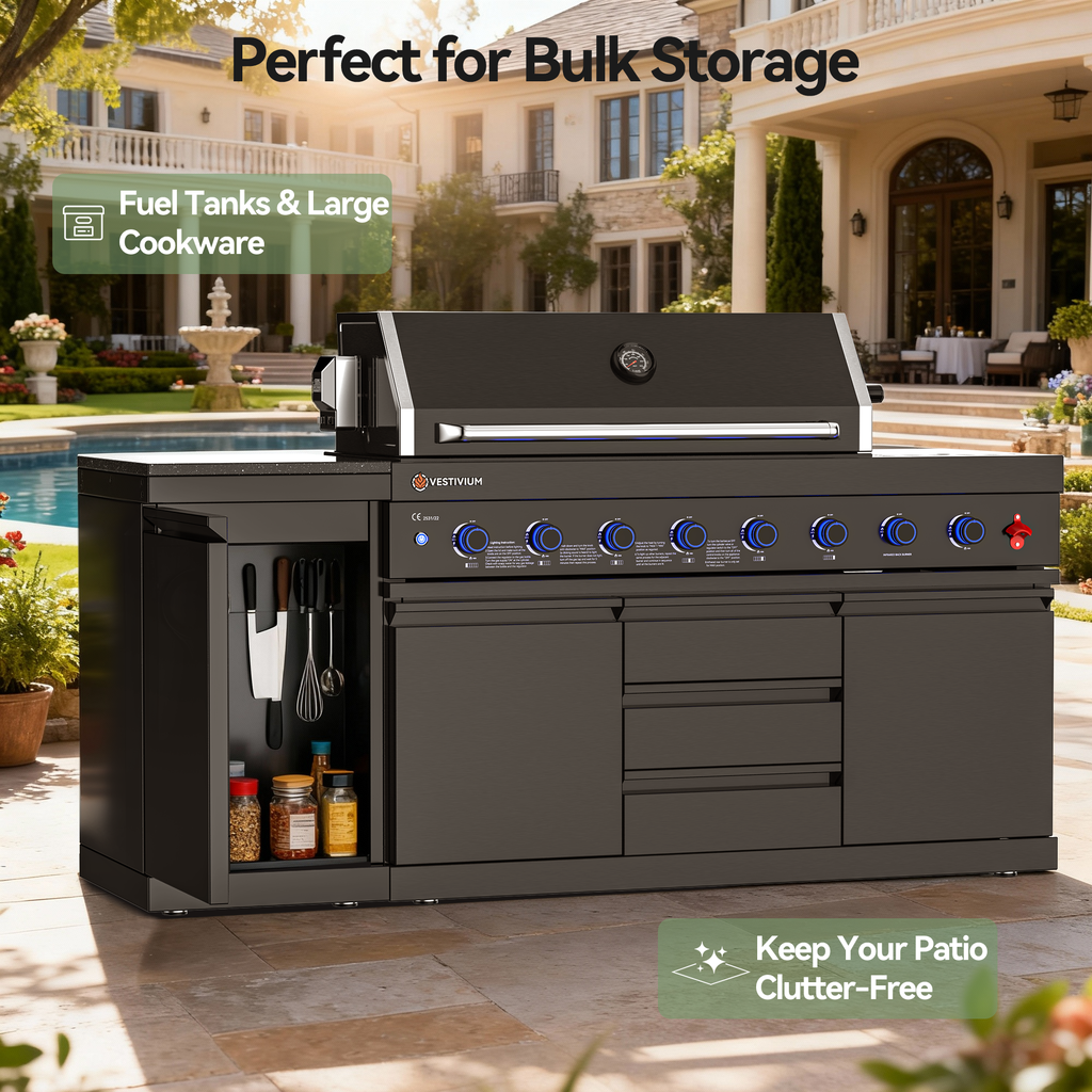 VESTIVIUM Stainless Steel Storage Cabinet - Single Door