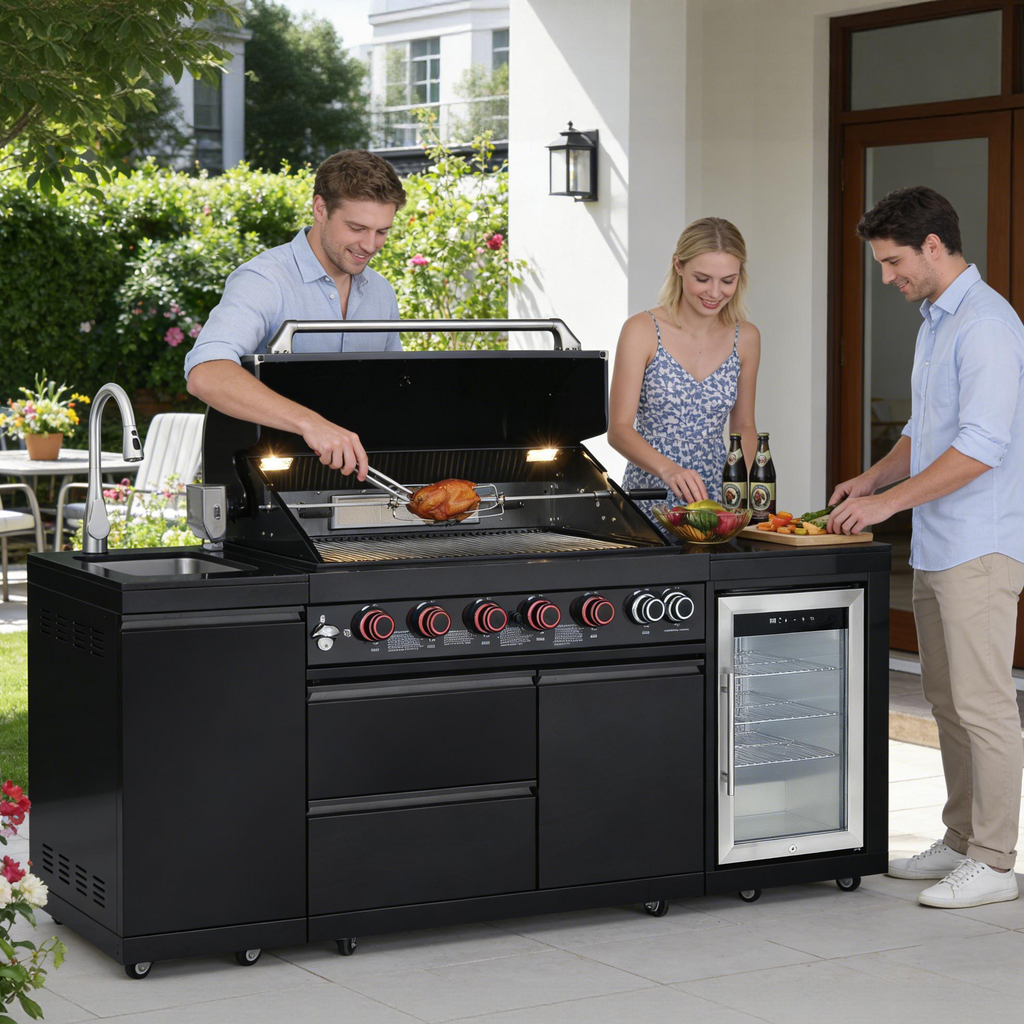 SERA-B Series Outdoor Modular Kitchen – All-in-One Backyard Cooking System
