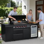 SERA-B Series Outdoor Modular Kitchen – All-in-One Backyard Cooking System