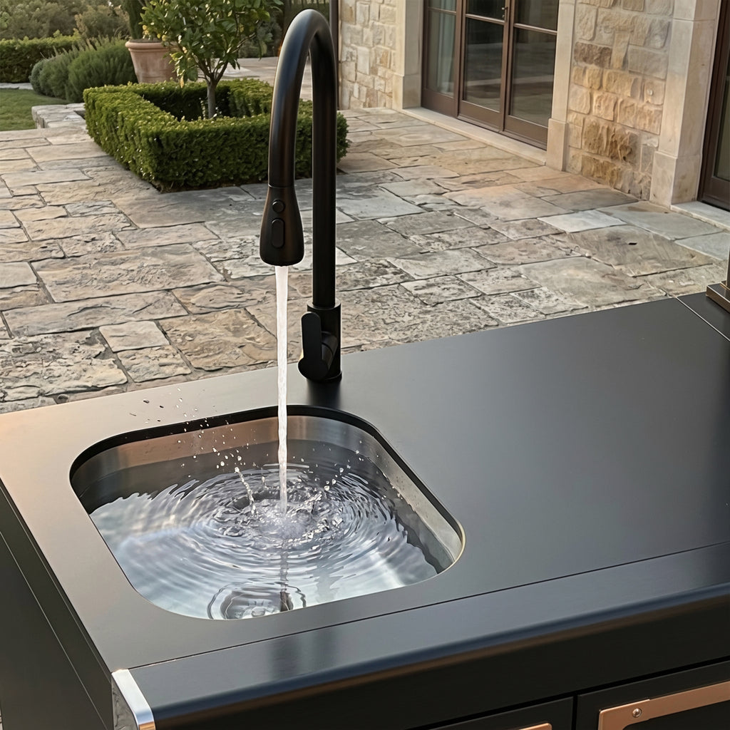 ROMA Black-Gold 304 Stainless Steel Outdoor Kitchen Set