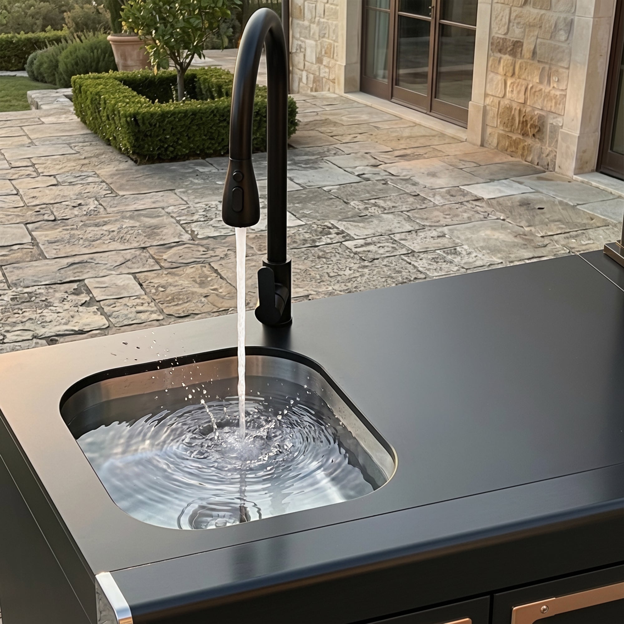 ROMA Black-Gold 304 Stainless Steel Outdoor Kitchen Set
