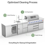 VESTIVIUM Stainless Steel Sink and Drawer Combo