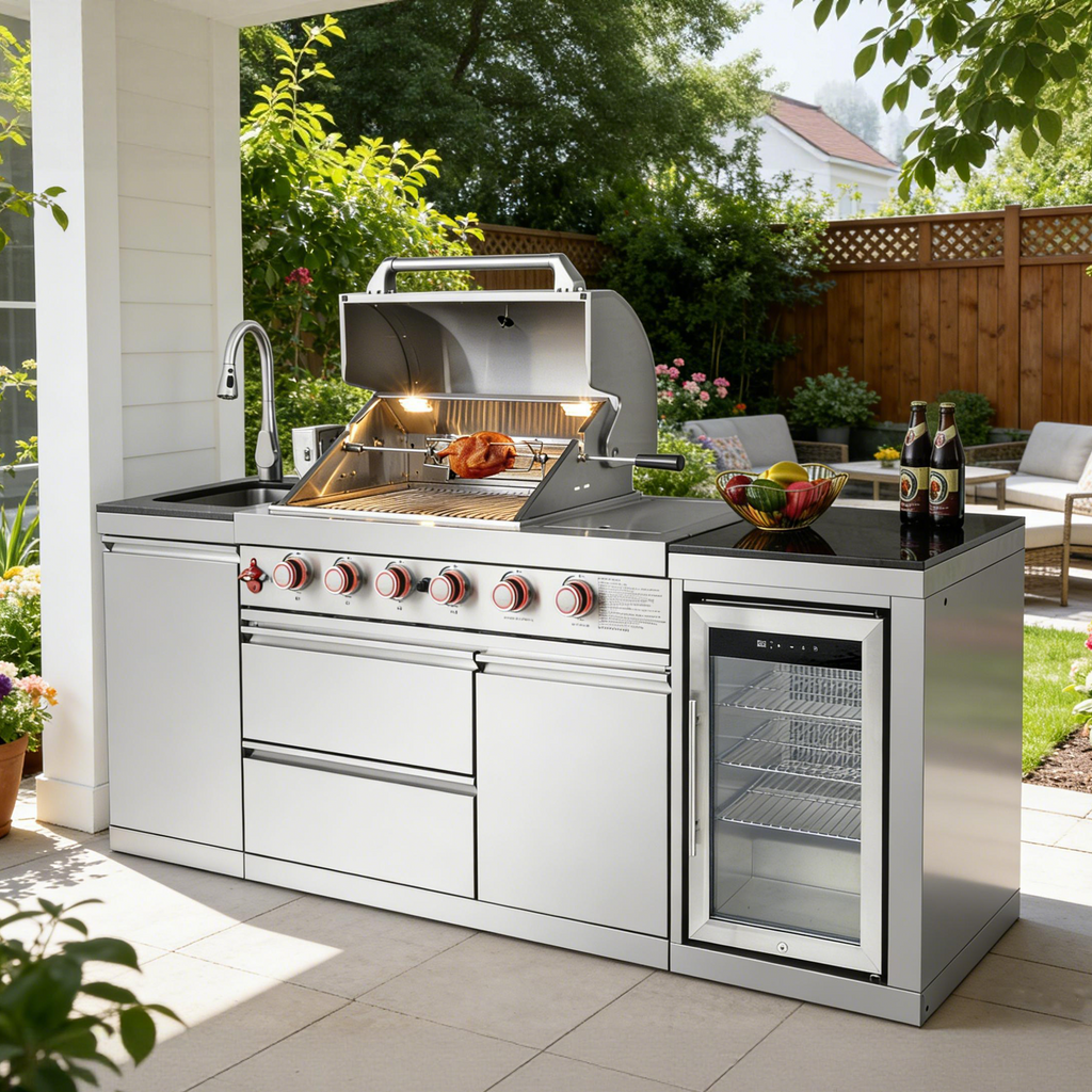 SERA-B Series Outdoor Modular Kitchen – All-in-One Backyard Cooking System