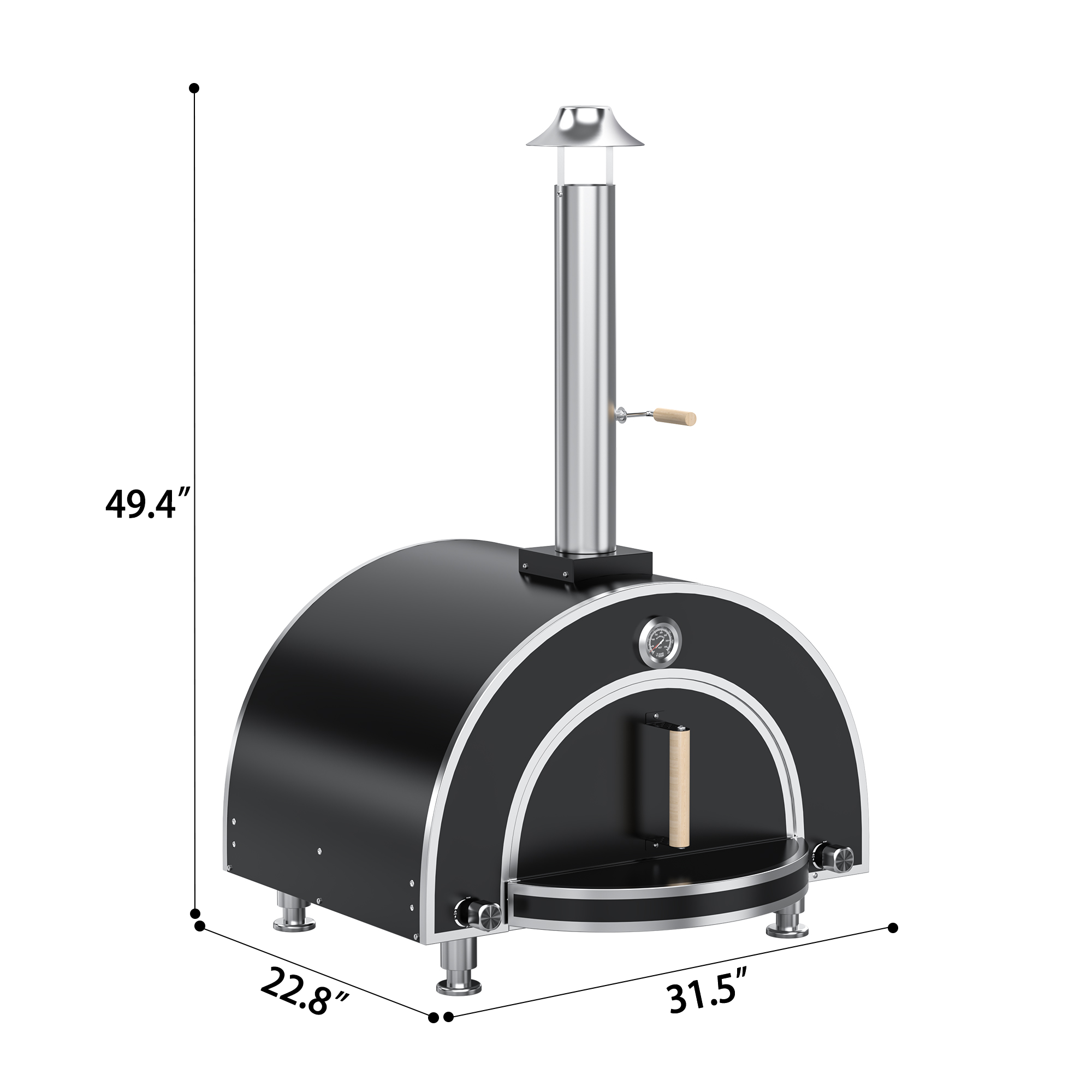 Countertop pizza oven