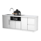 VESTIVIUM 3-Piece Modular Outdoor Kitchen Island Set | SM-SDSK