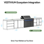 VESTIVIUM Stainless Steel Storage Cabinet - Double Door