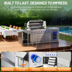 Vestivium Sera Series Outdoor Kitchen Island
