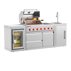 SERA-C Compact and Stylish Outdoor Modular Kitchen Set All-in-One Backyard Cooking System