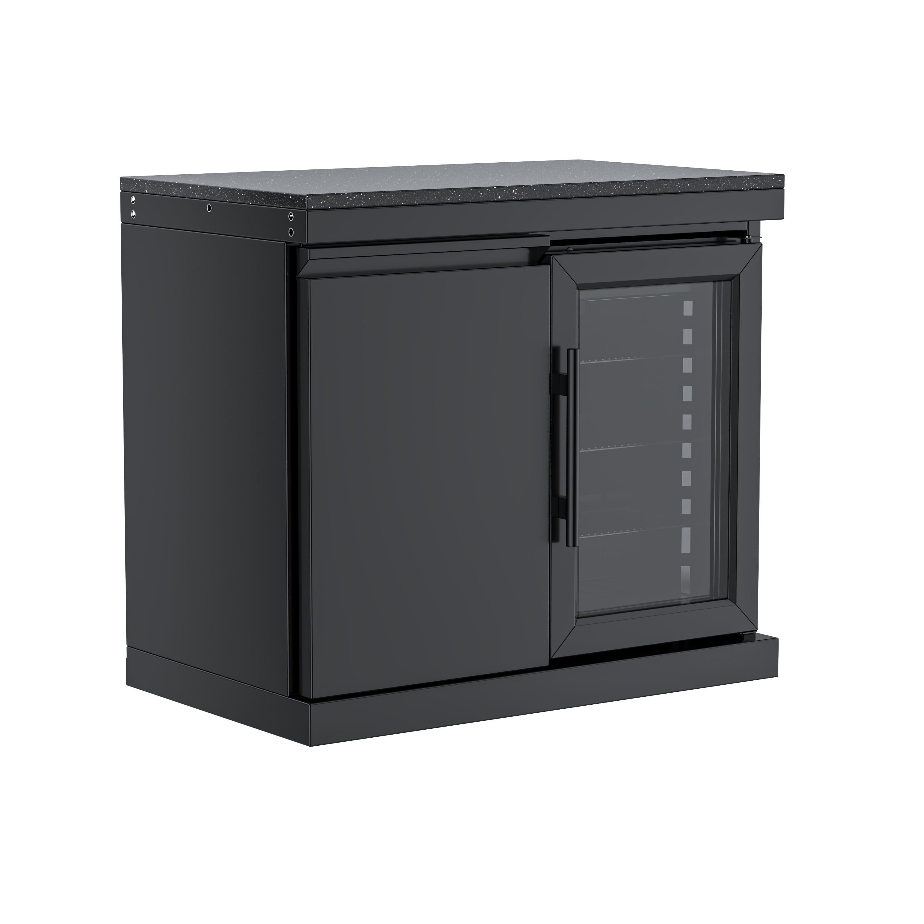 Single-Door Cabinet with Refrigerator Module